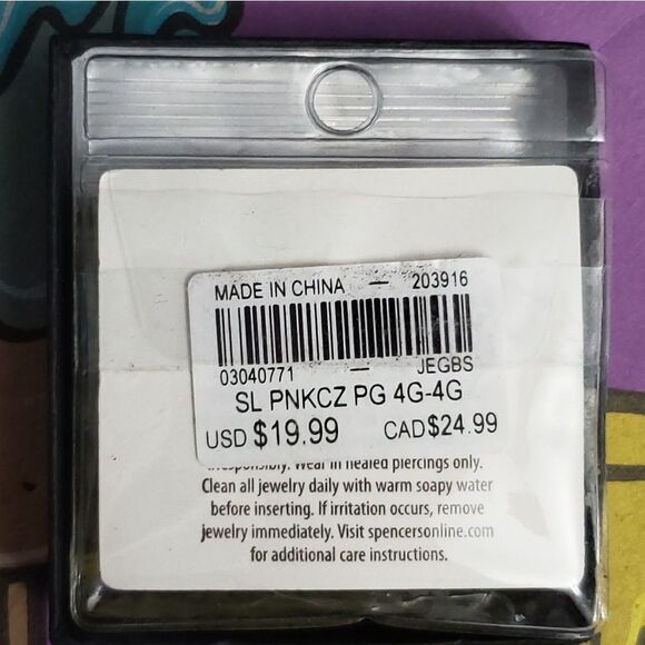 Body jewelry bundle w carry bag 60+ pc lot labret nose ring ear wrist - Picture 15 of 16